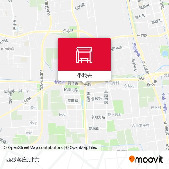西磁各庄地图