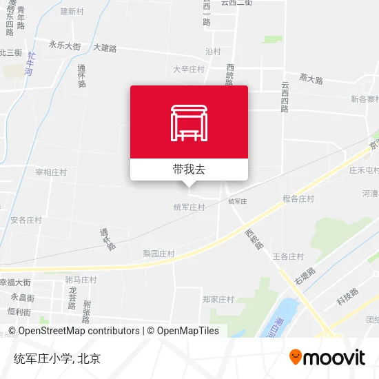统军庄小学地图