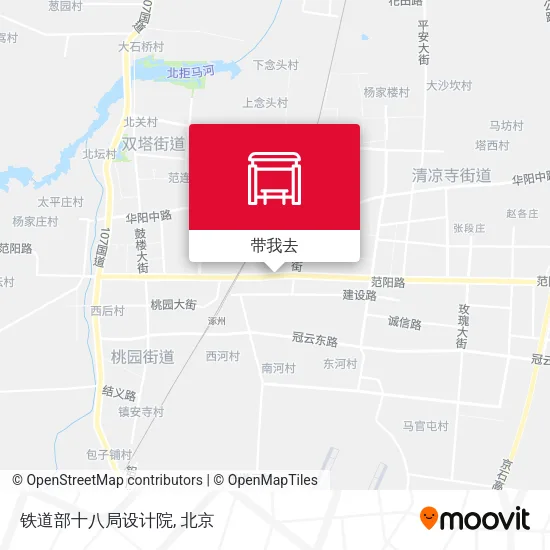 铁道部十八局设计院地图