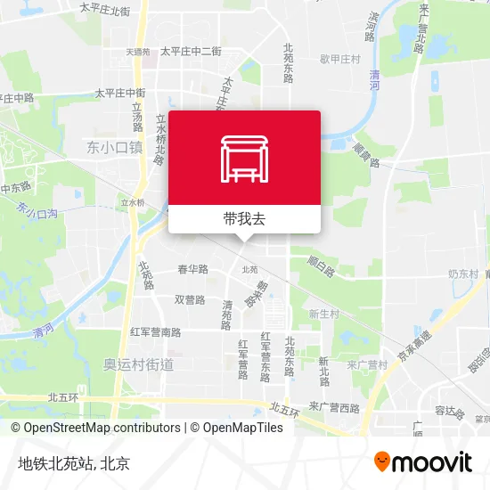 地铁北苑站地图