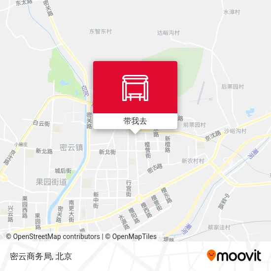 密云商务局地图