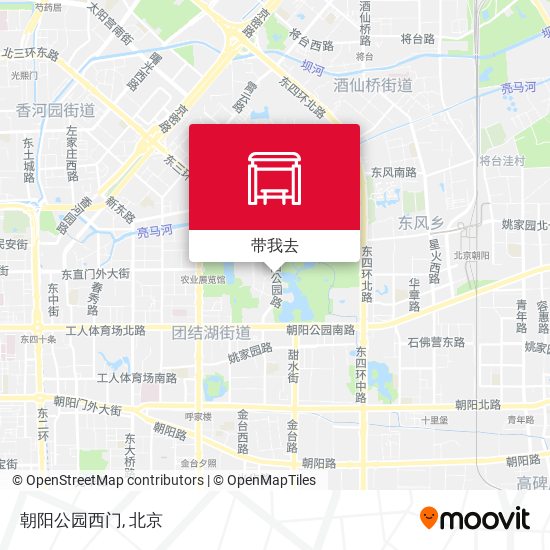 朝阳公园西门地图