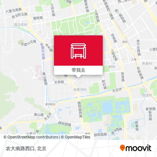 农大南路西口地图