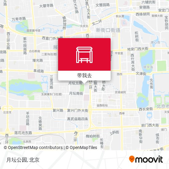 月坛公园地图