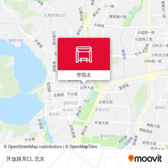 开放路东口地图