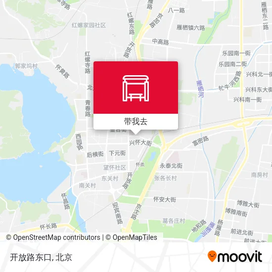 开放路东口地图