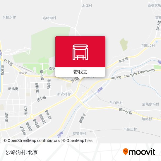 沙峪沟村地图