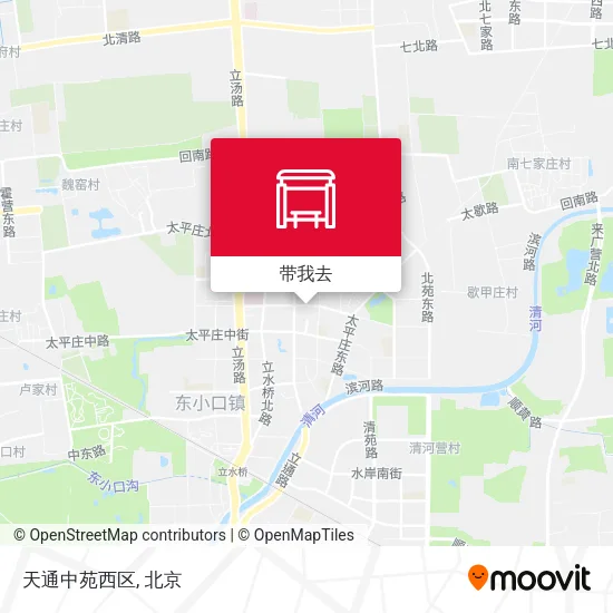 天通中苑西区地图