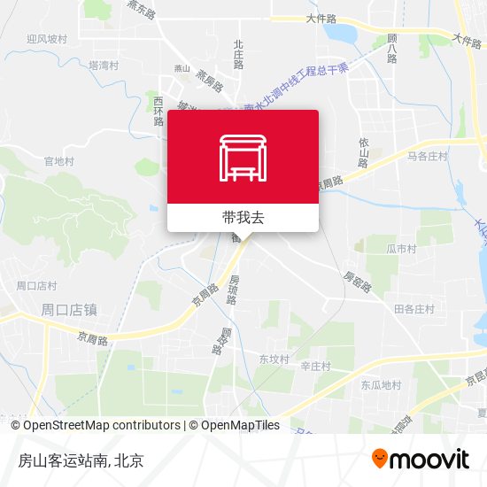 房山客运站南地图