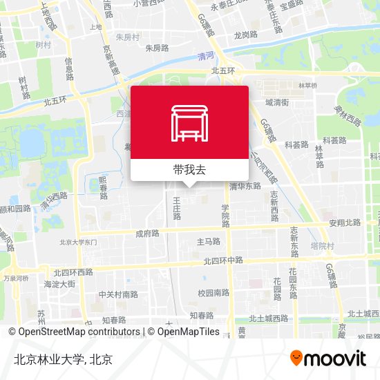 北京林业大学地图