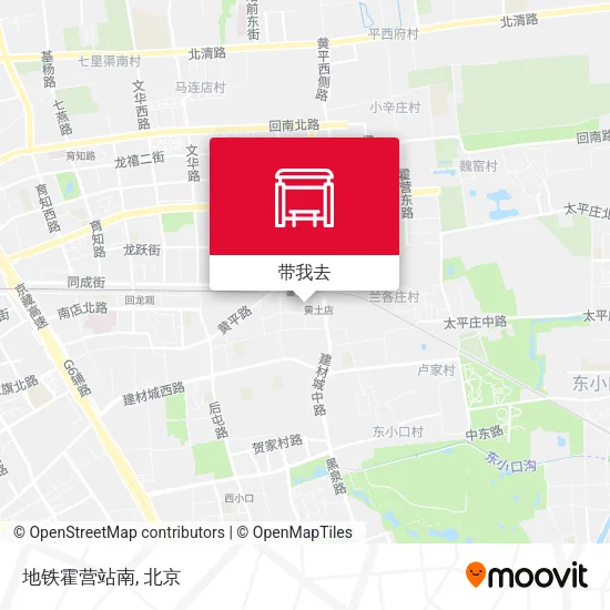 地铁霍营站南地图