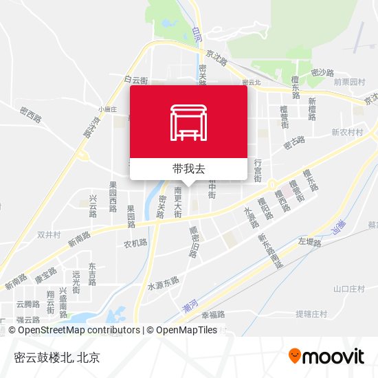 密云鼓楼北地图