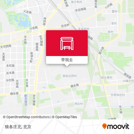 狼各庄北地图