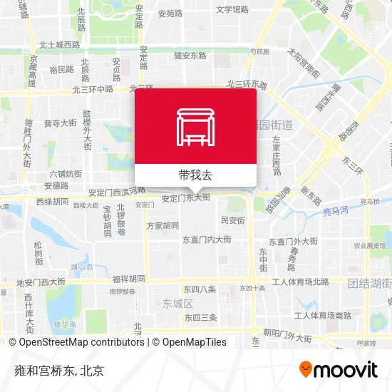 雍和宫桥东地图