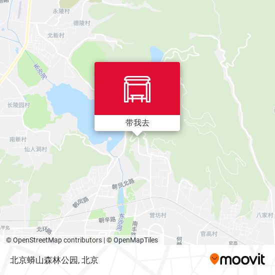 北京蟒山森林公园地图