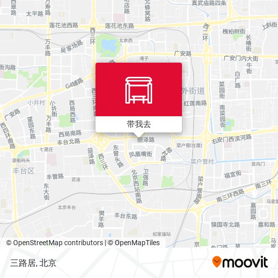 三路居地图