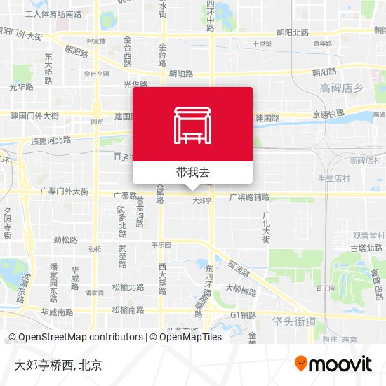 大郊亭桥西地图