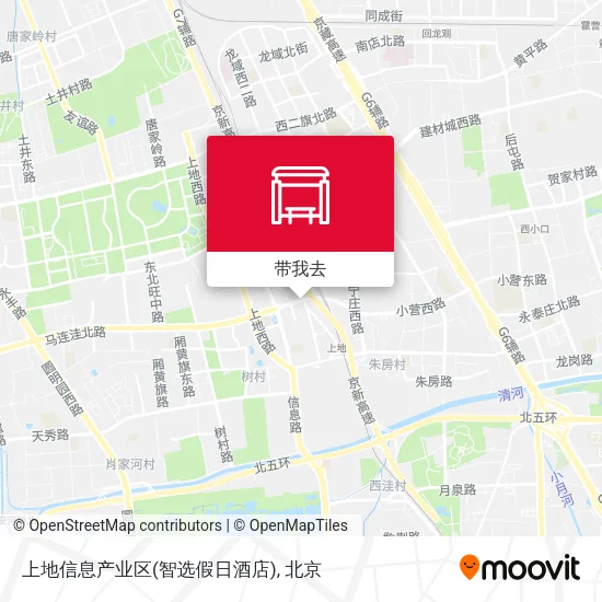 上地信息产业区(智选假日酒店)地图