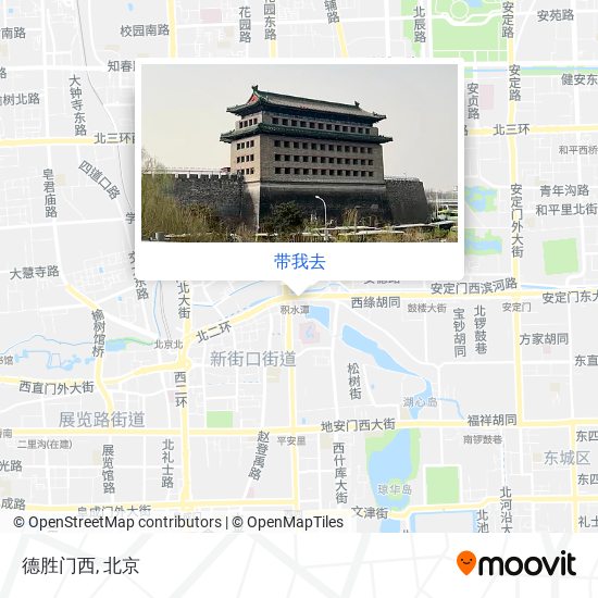 德胜门西地图