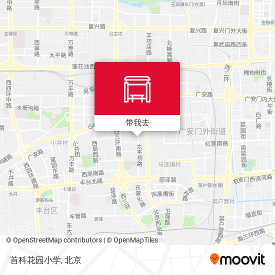 首科花园小学地图
