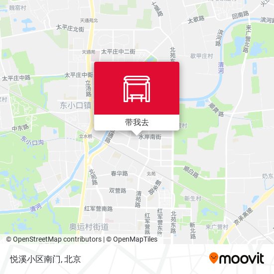 悦溪小区南门地图