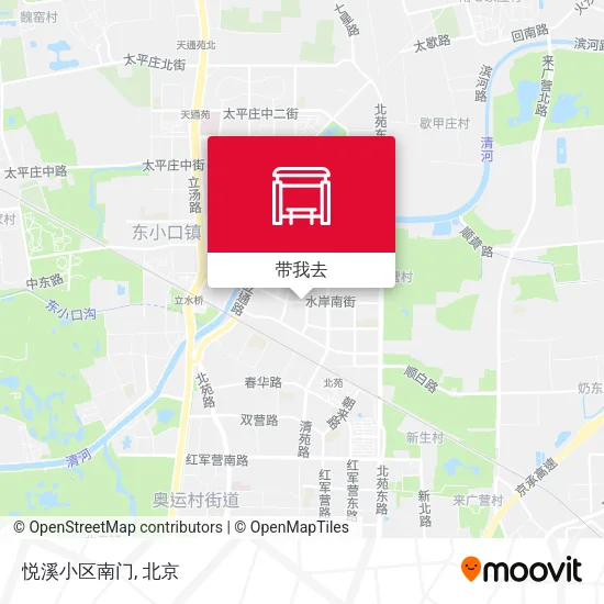 悦溪小区南门地图