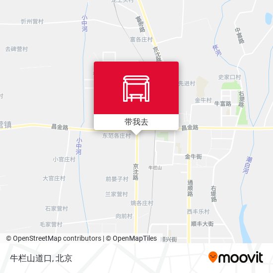 牛栏山道口地图