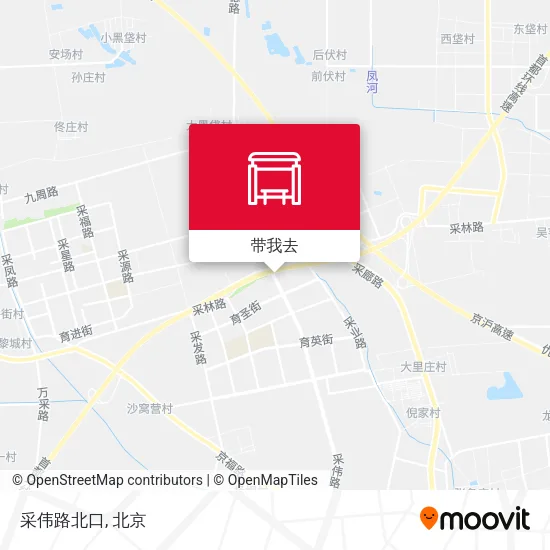 采伟路北口地图