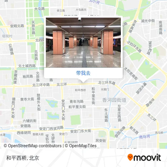 和平西桥地图