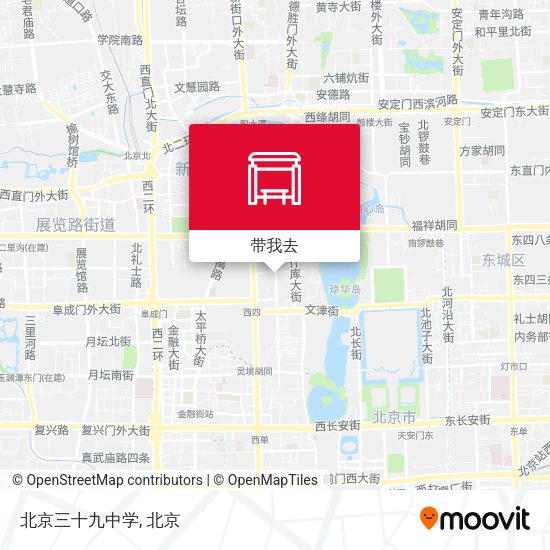 北京三十九中学地图