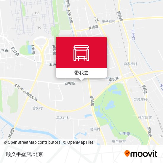 顺义半壁店地图