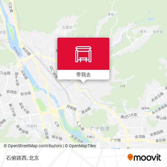 石俯路西地图