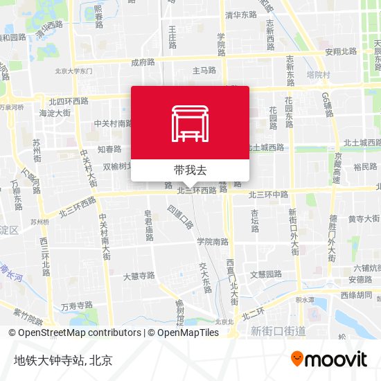 地铁大钟寺站地图