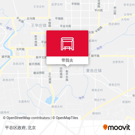 平谷区政府地图