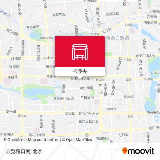 展览路口南地图