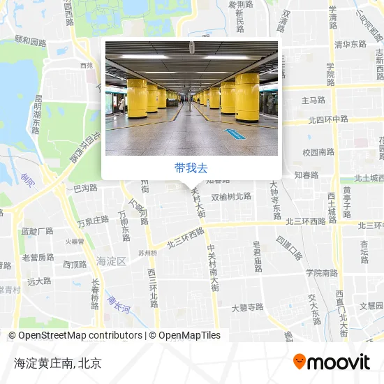 海淀黄庄南地图