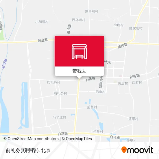 前礼务(顺密路)地图