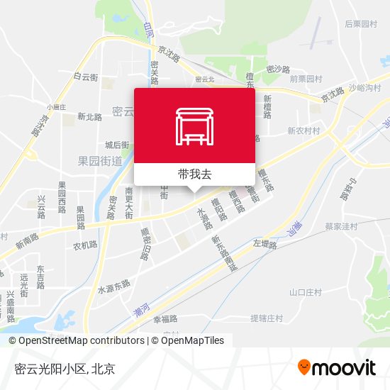 密云光阳小区地图