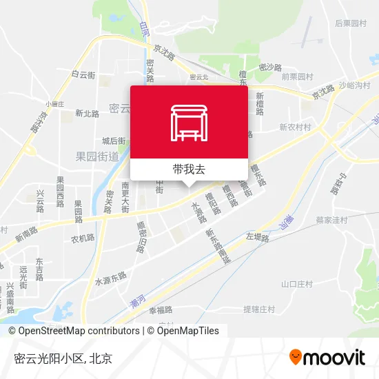 密云光阳小区地图