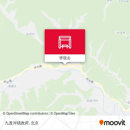 九渡河镇政府地图