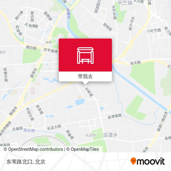 东苇路北口地图