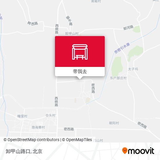 卸甲山路口地图