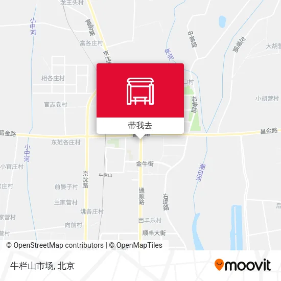牛栏山市场地图