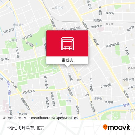 上地七街环岛东地图