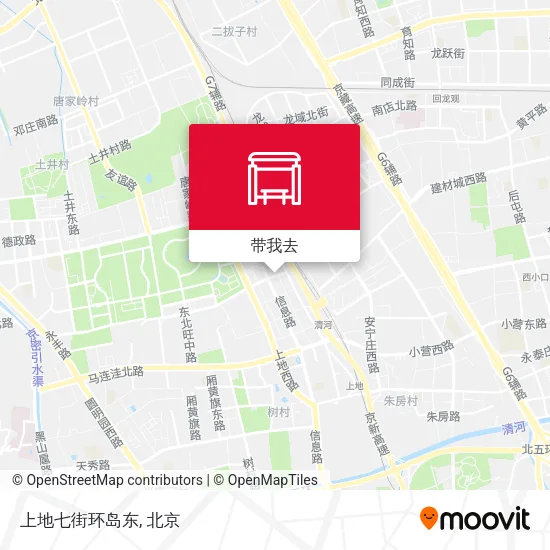 上地七街环岛东地图