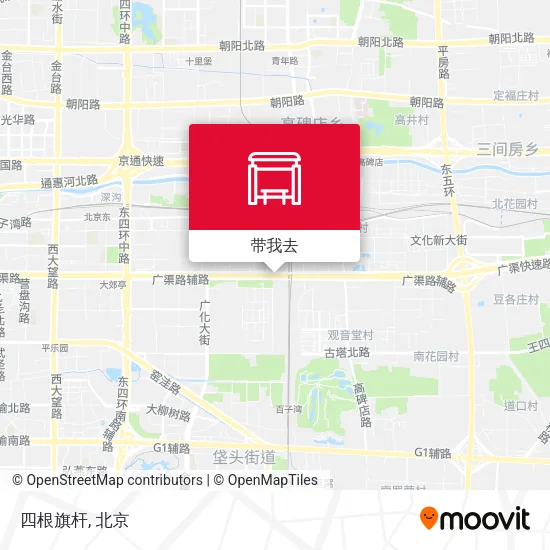 四根旗杆地图