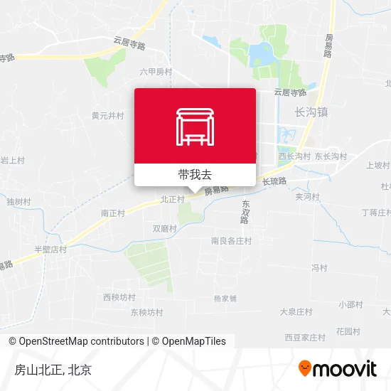 房山北正地图