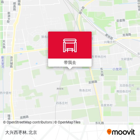 大兴西枣林地图