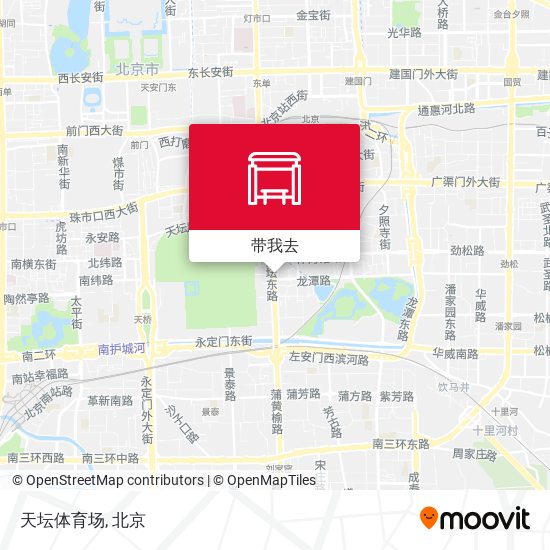 天坛体育场地图