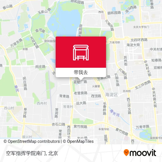 空军指挥学院南门地图
